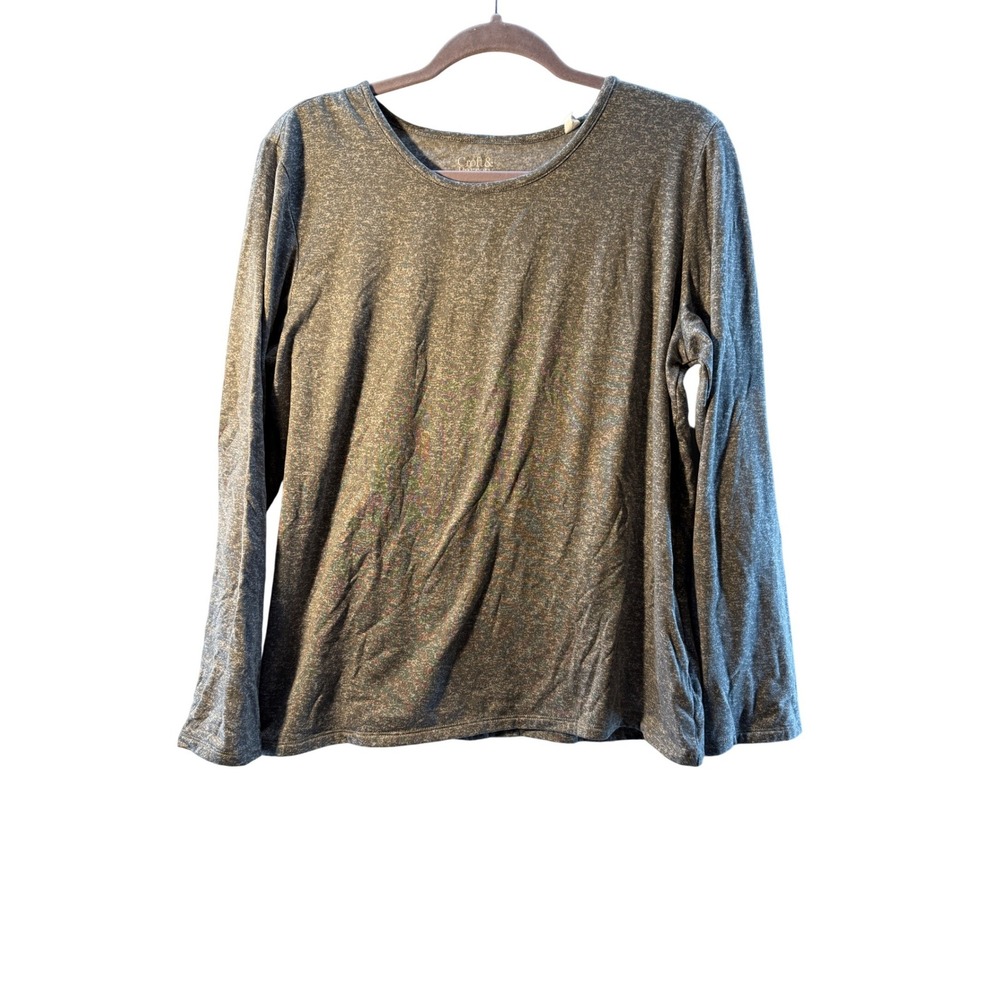 Croft & Barrow Womens Sleepwear Long Sleeve Sleep Shirt Grey Size M‎